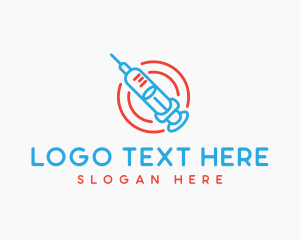 Health Vaccine Syringe logo