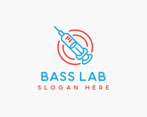 Health Vaccine Syringe logo design