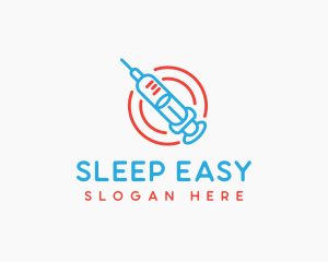 Health Vaccine Syringe logo design