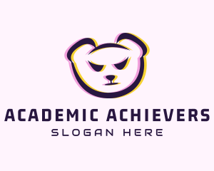 Bear Gaming Glitch Logo