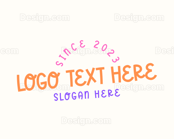 Kiddie Playful Party Logo