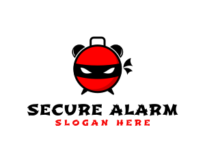 Ninja Alarm Clock  logo design