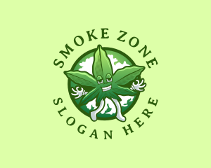 Organic Leaf Marijuana logo design