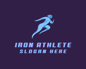 Running Marathon Sports logo design