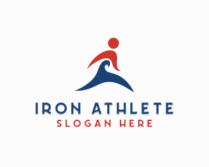 Marathon Runner Athlete  logo design