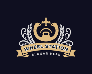 Airplane Steering Wheel logo