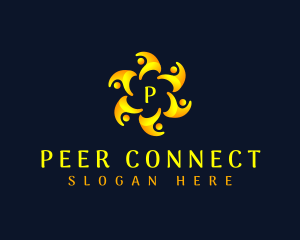 People Social Group logo design