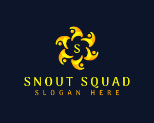 People Social Group logo design