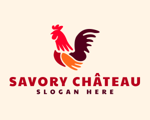 Chicken Rooster Poultry logo design