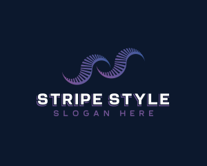 Digital Wave Stripe logo design