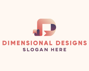 Creative Ribbon Letter D logo design