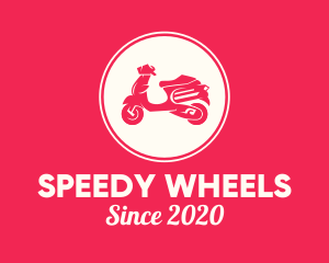 Red Scooter Moped logo