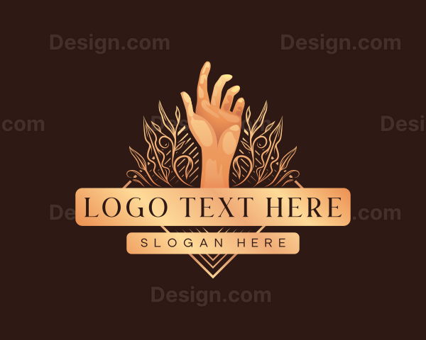 Floral Ornament Hand Logo