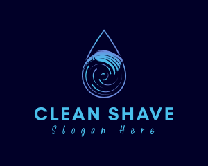 Droplet Cleaning Broom  logo design