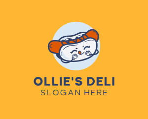 Hot Dog Sandwich Snack logo design