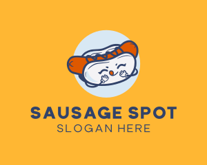 Hot Dog Sandwich Snack logo design