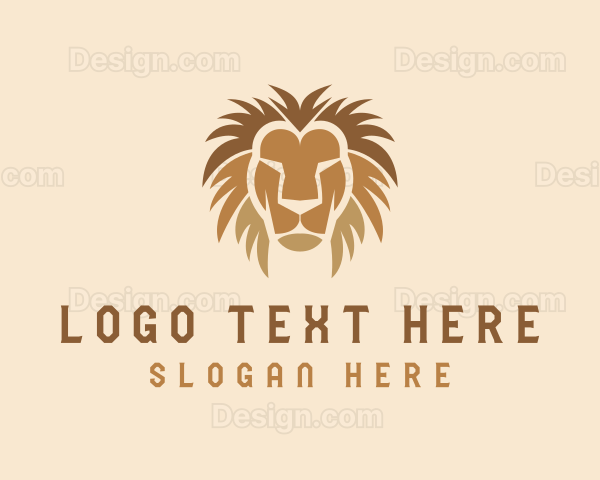 Wild Lion Head Logo