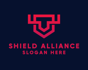 Geometric Shield Defense logo