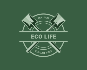 Shovel Eco Farming logo design