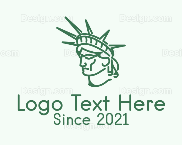 Statue of Liberty Head Logo