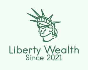 Statue of Liberty Head  logo design