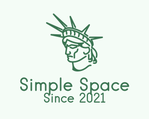 Statue of Liberty Head  logo design