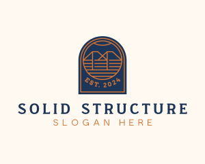 Construction Bridge Structure logo design