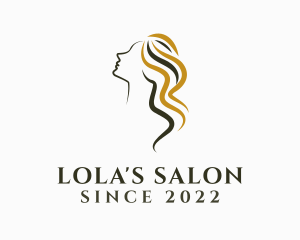 Woman Hairdressing Salon logo design