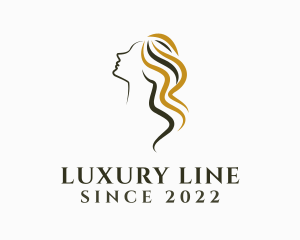 Woman Hairdressing Salon logo design