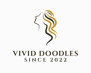 Woman Hairdressing Salon logo design