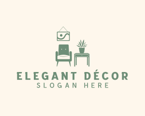 Interior Furniture Decoration logo design