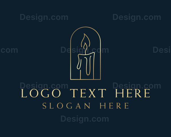 Candle Light Flame Logo