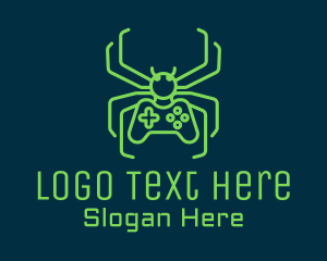 Minimalist Gaming Spider  Logo