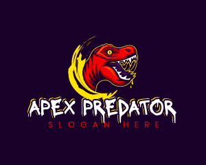 Wild Dinosaur Raptor logo design