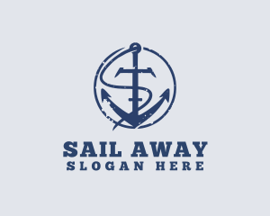 Coast Sailing Anchor logo design