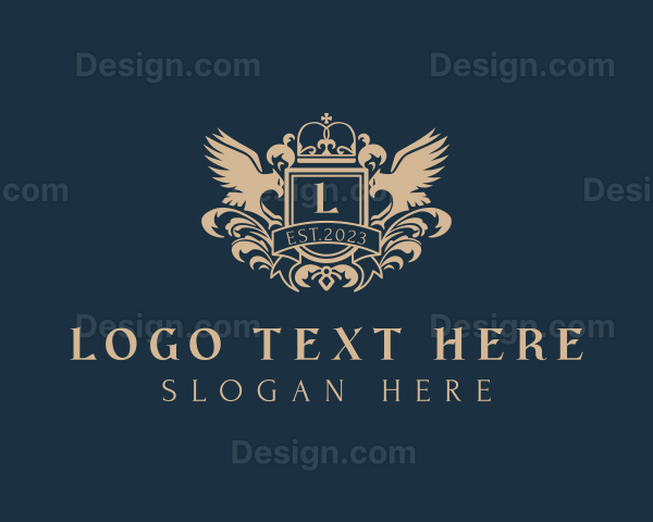 Elegant Regal Bird Crest Logo