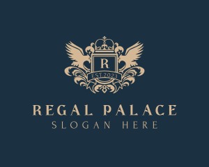 Elegant Regal Bird Crest logo design