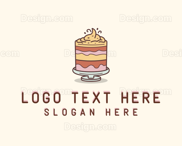 Cake Dessert Pastry Logo