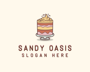 Cake Dessert Pastry logo design