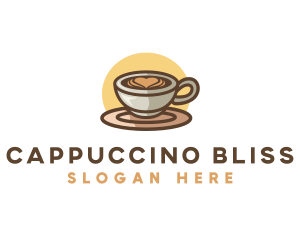 Love Cappuccino Coffee logo design