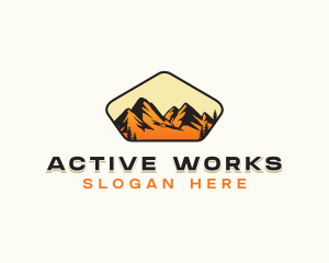 Mountain Travel Adventure logo design