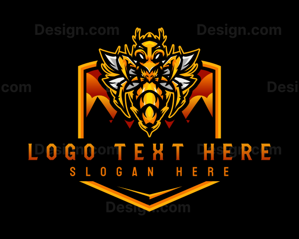 Hornet Insect Gaming Logo