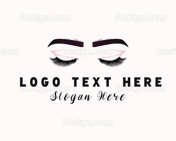 Woman Eyelash Aesthetic Logo