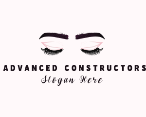 Woman Eyelash Aesthetic logo design