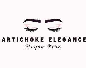 Woman Eyelash Aesthetic logo design