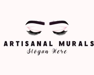 Woman Eyelash Aesthetic logo design