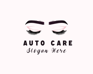 Woman Eyelash Aesthetic logo design