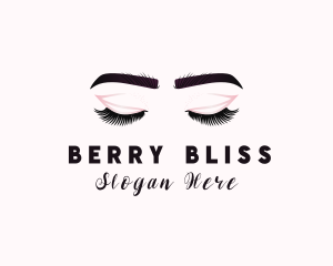 Woman Eyelash Aesthetic logo design