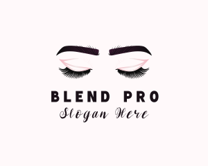 Woman Eyelash Aesthetic logo design