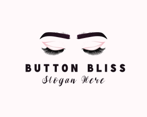 Woman Eyelash Aesthetic logo design